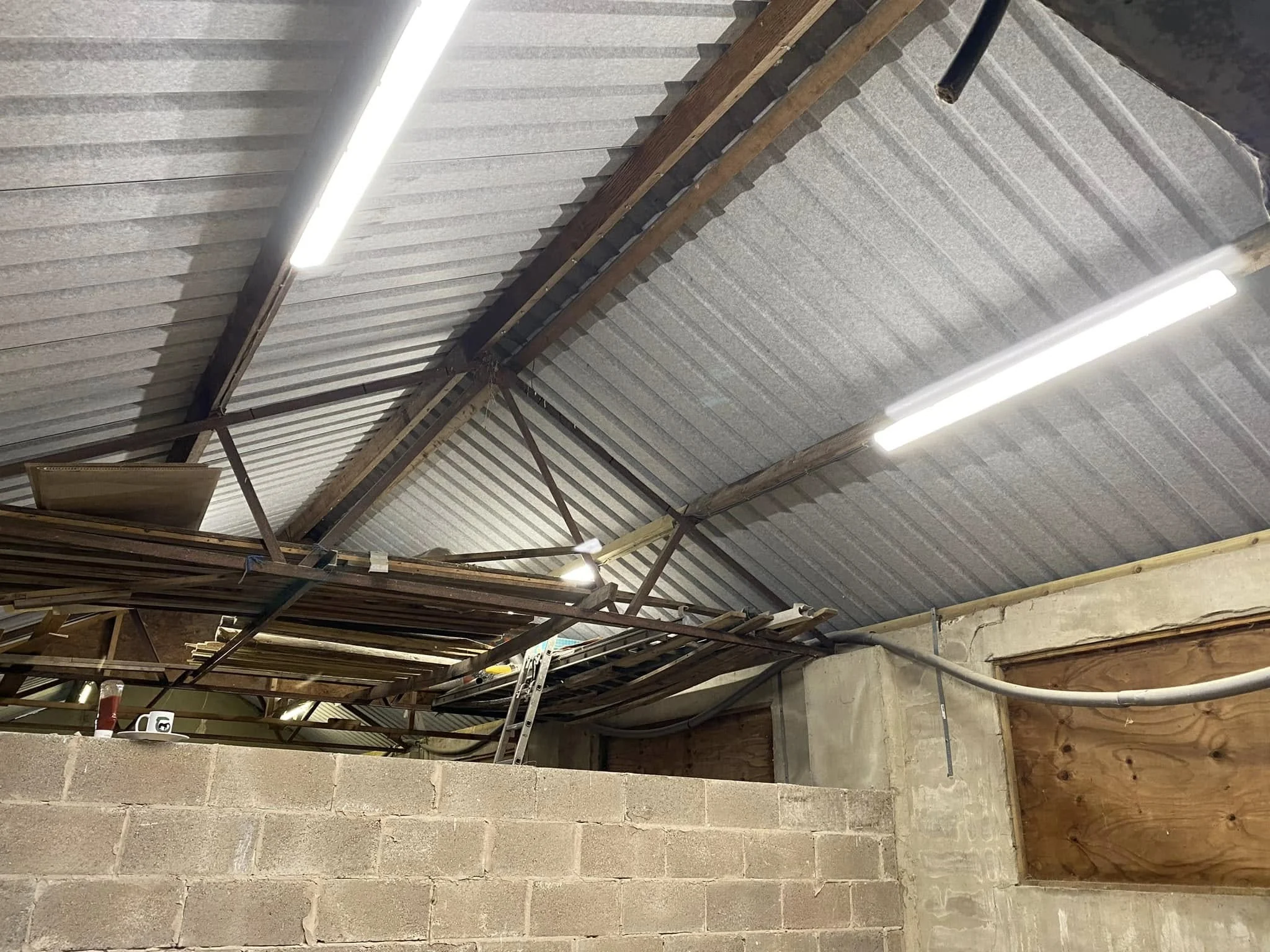 Workshop roof lighting